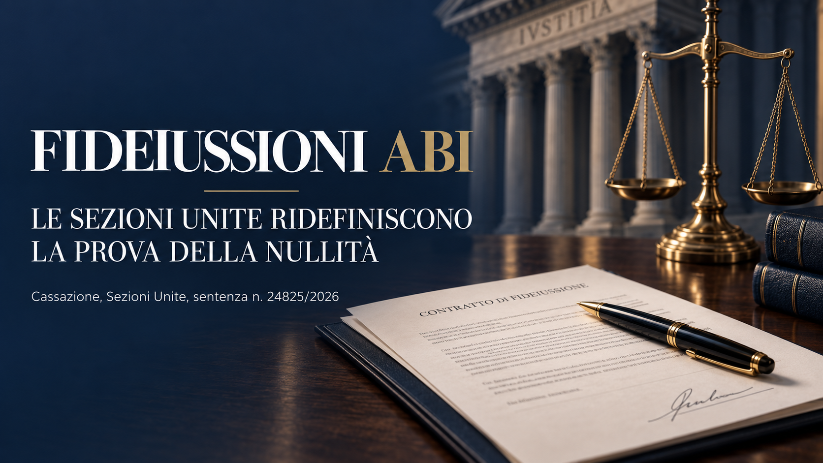 Fideiussioni ABI e sentenza delle Sezioni Unite n. 24825 del 2026